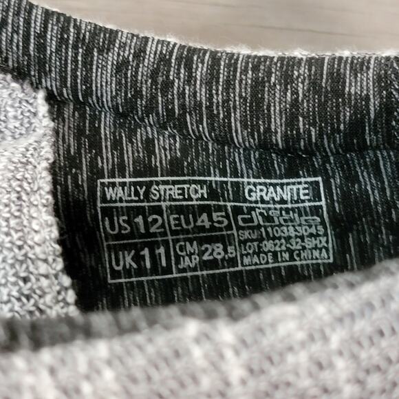 NEW Hey Dude Mens Size 12 Wally Stretch Mix Shoes Granite Gray Slip On Casual - Picture 7 of 9